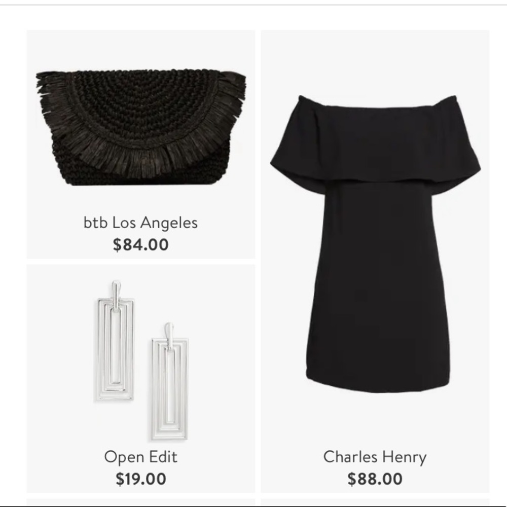 CHARLES HENRY Off the Shoulder Little Black Dress Small - Picture 11 of 11
